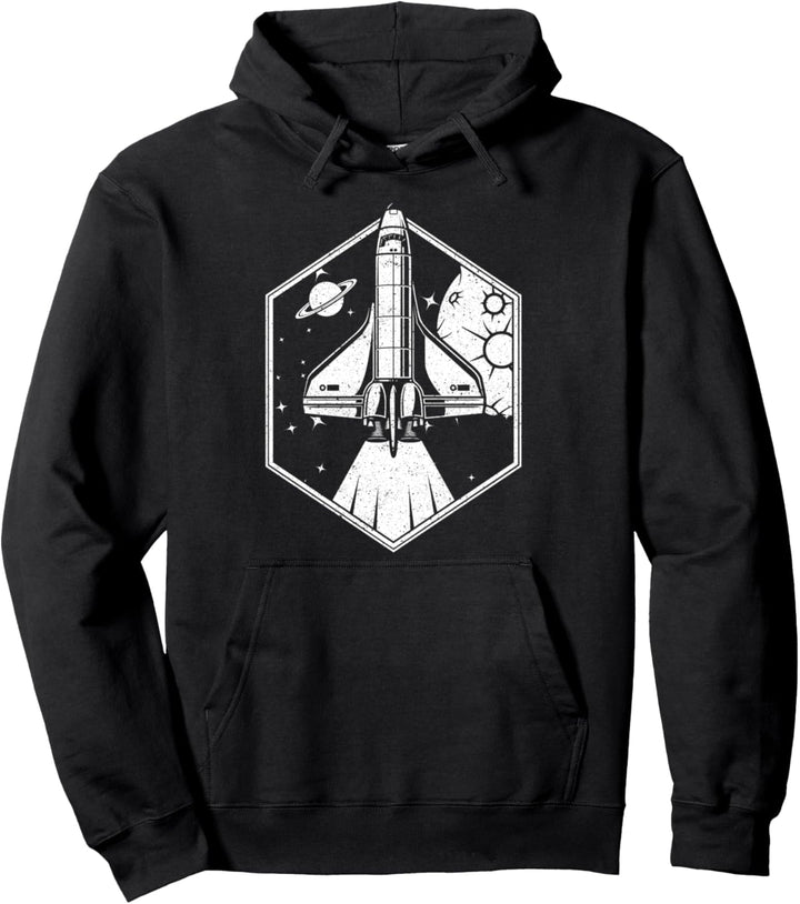 Stern Satellit Raumschiff Geschenk Kinder Pullover Hoodie