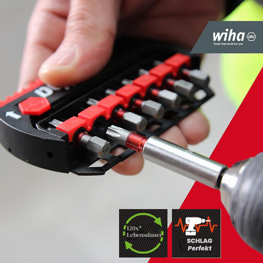 Wiha Bits, BitBuddy TY-Bit; PZ/Torx, 29 mm, für alle Arten von Schrauben Pozidriv, TORX, Pozidriv, T