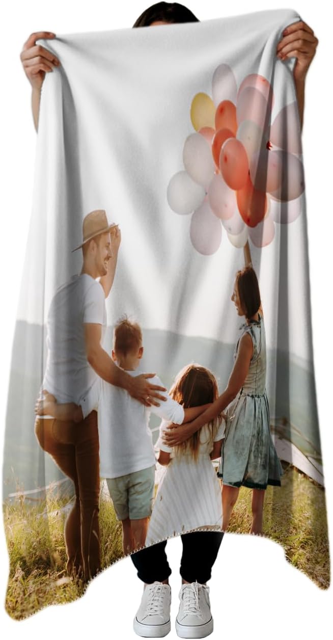 PICANOVA – Personalisierte Decke Mit Foto 150x100cm – Fotodecke – Premiumqualität Fleecedecke 510g/q
