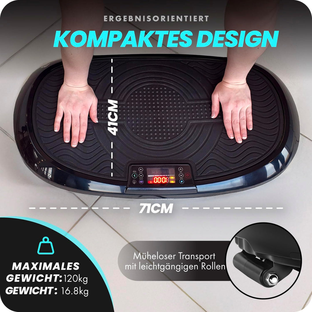 Bluefin Fitness 3D-Vibrationsplatte | Trainingsgerät für Ganzkörpertraining | Doppelmotor-Power-Plat