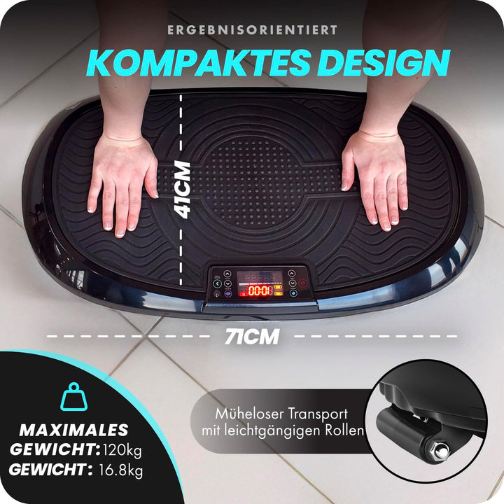 Bluefin Fitness 3D-Vibrationsplatte | Trainingsgerät für Ganzkörpertraining | Doppelmotor-Power-Plat