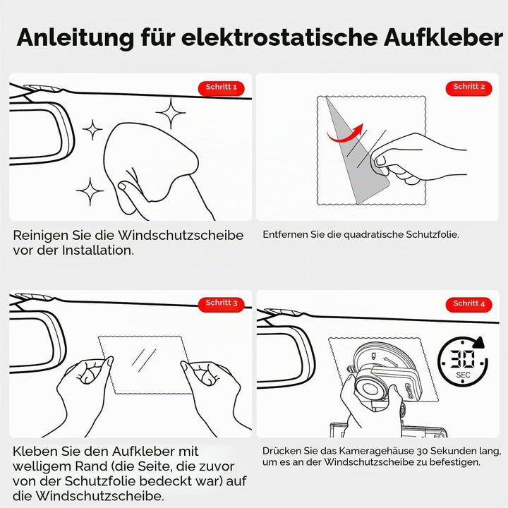 Saugnapfhalterung für Redtiger F7N Dashcam mit GPS-Modul