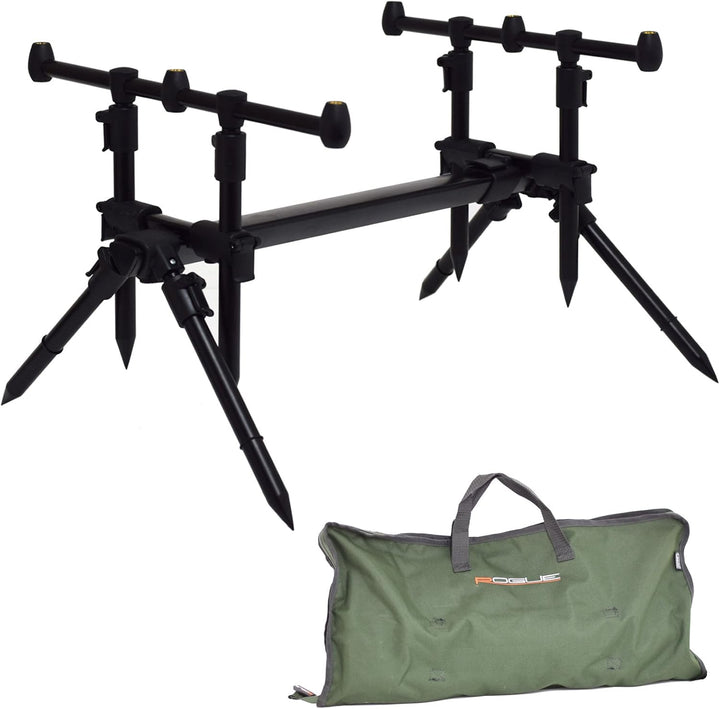 LEEDA Rogue Coarse & Carp Fishing 3 In 1 Rod Pod with Carry Case