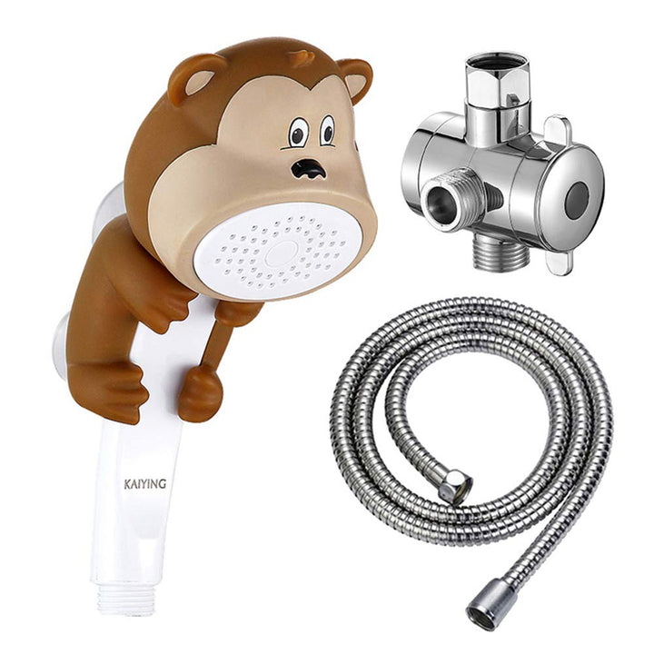 KAIYING Duschköpfe für Kinder, Cartoon Wasserfluss Sprühdusche, Duschaufsatz für Kleinkinder, Baby h