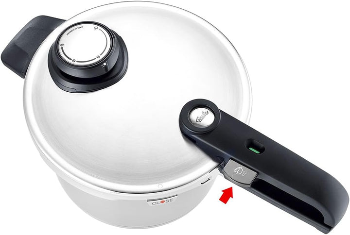 Fissler Vitavit Premium / Schnellkochtopf (3,5 L, Ø 22 cm) Edelstahl-Dampfkochtopf,4-Garstufen, inkl