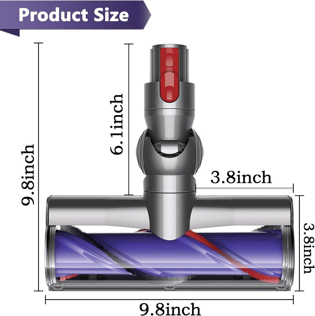 Bürste Kompatibel mit Dyson V7 V8 V10 V11 V15 Staubsauger, Ersatzteile Bürstenkopf mit Direktantrieb
