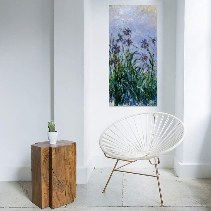 JUNIWORDS Poster, Claude Monet, Iris, 40 x 83 cm, 40 x 83 cm