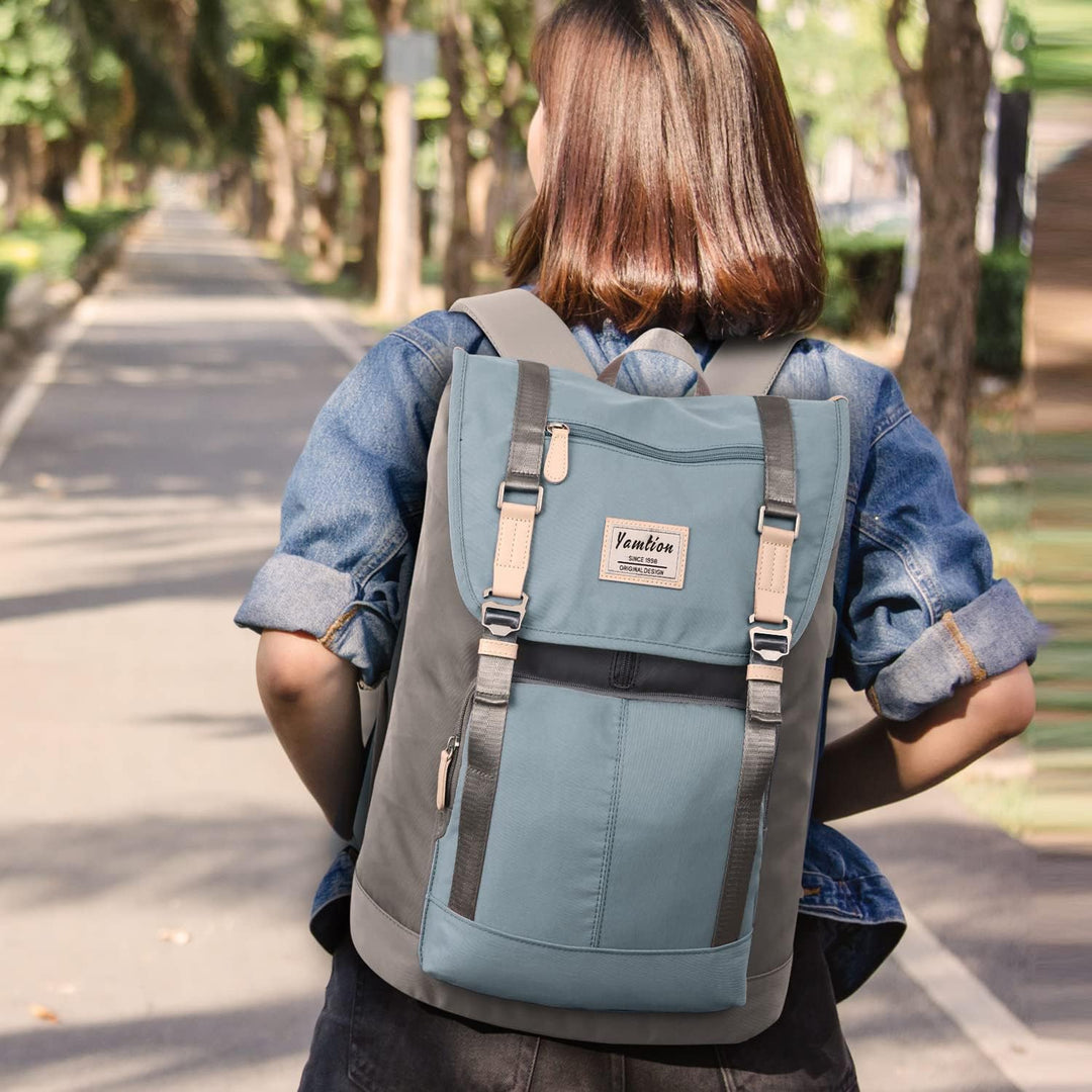 YAMTION Laptop Rucksack 17 Zoll für Damen &amp; Herren,Rucksack Schule Mädchen Schulrucksack Frauen Schu