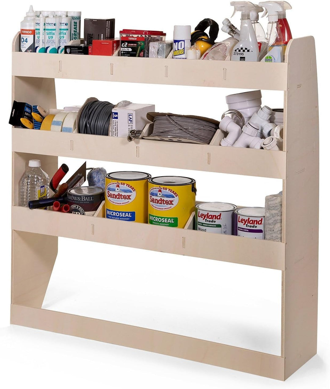 Vanify - Kompatibel mit Renault TRAFIC L2 2015+ Fahrzeugeinrichtung Fahrzeugregale, Fahrerseite hint