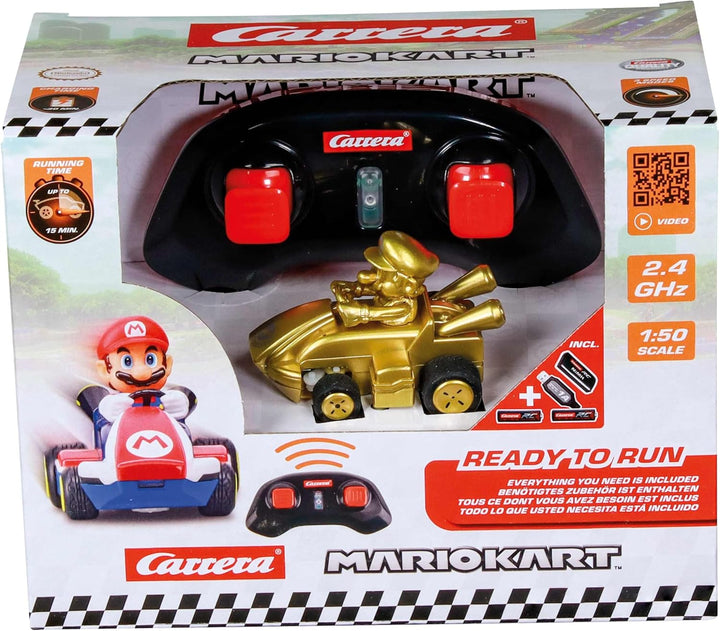 Carrera 2,4GHz Mario Kart(TM) Mini RC, Mario - Gold (Paper
