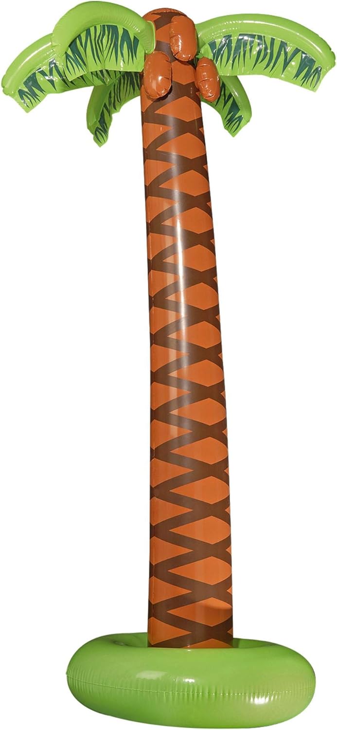 W WIDMANN MILANO Party Fashion 10136169B - Aufblasbare Palmen, 2 Stück, Höhe circa 180 cm, Beachpart
