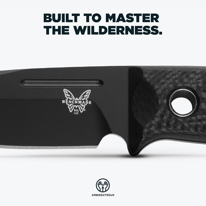 Benchmade Cuchillo Mini Bushcrafter f.carbono CPM-CruWear