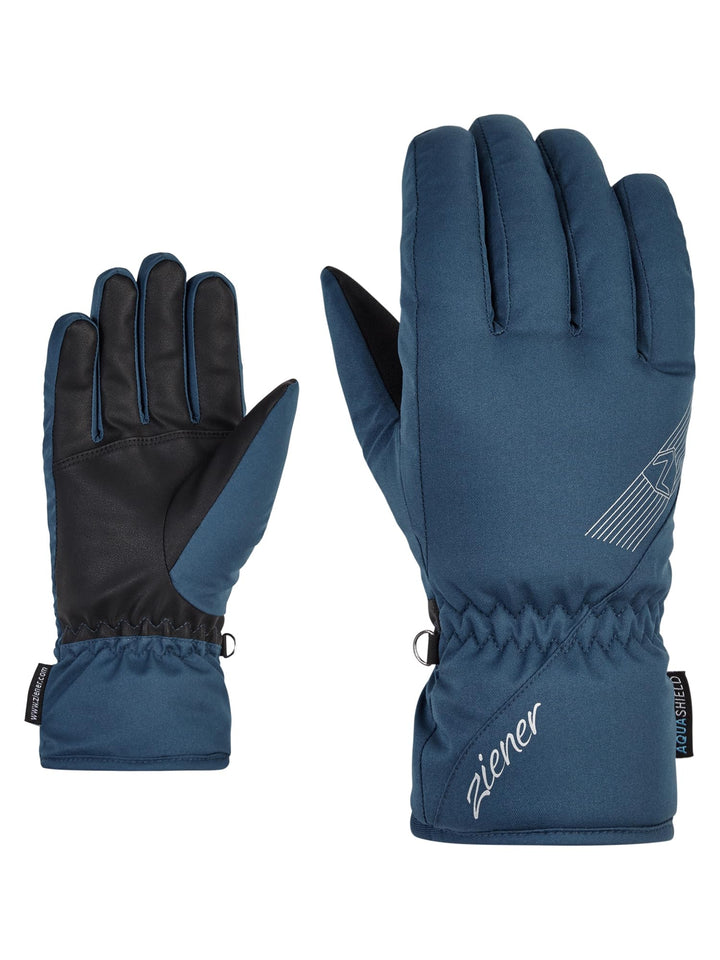 Ziener Damen KORENA Ski-Handschuhe/Wintersport | wasserdicht, atmungsaktiv 6.5 hale navy, 6.5 hale n