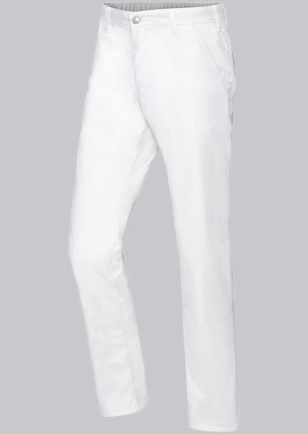 BP 1735-130-0021-44n Chinos für Männer, mit Taschen, 205,00 g/m² Reine Baumwolle, weiss, 44n, 44n