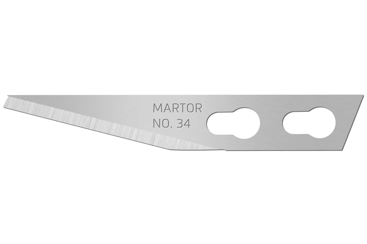 MARTOR 34.65 Grafikklinge Nr. 34 im S-Spender, Silber