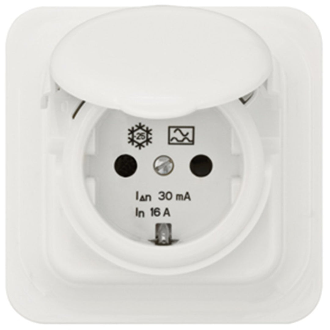 Gewiss GW95924 FI-Steckdose mit Abdeckung