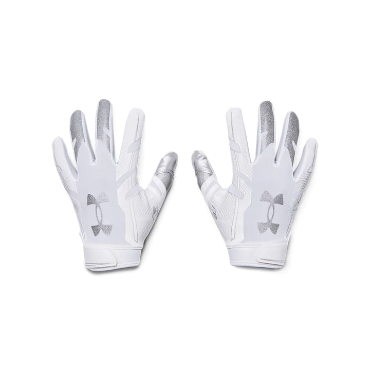 Under Armour Herren F8 Fussballhandschuhe Weiss, Silber S, Weiss, Silber S