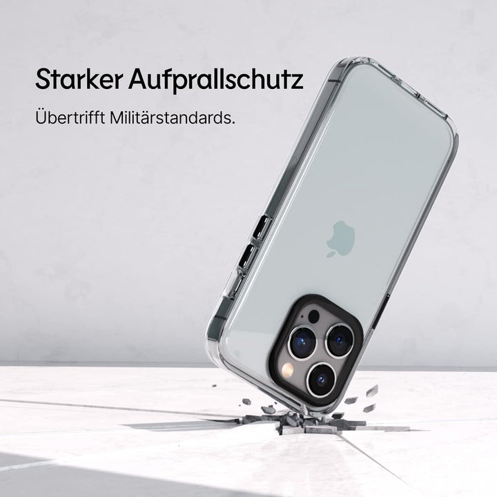RhinoShield Crystal Clear Case kompatibel mit [iPhone 14 Pro Max] | Fortschrittliche Vergilbungsresi