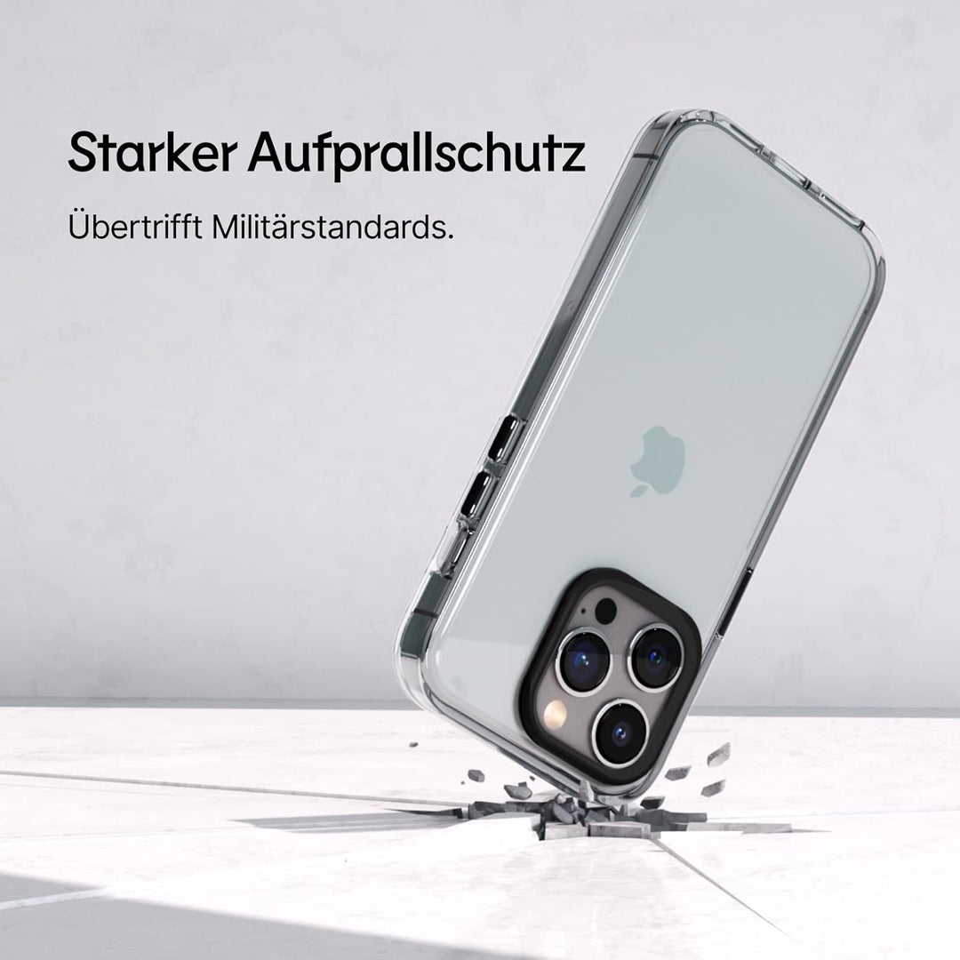 RhinoShield Crystal Clear Case kompatibel mit [iPhone 13 Pro Max] | Fortschrittliche Vergilbungsresi