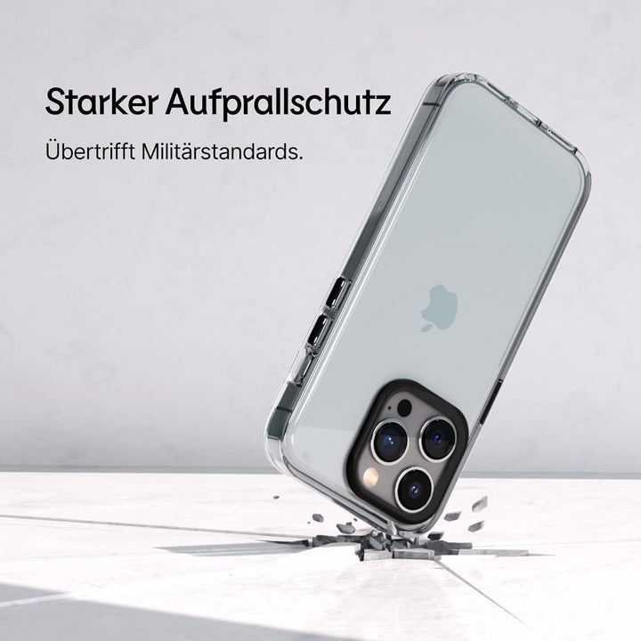 RhinoShield Crystal Clear Case kompatibel mit [iPhone 13 Pro Max] | Fortschrittliche Vergilbungsresi