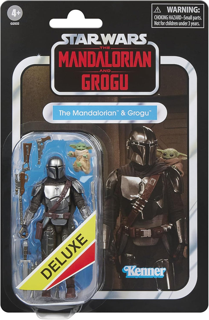Star Wars The Vintage Collection Der Mandalorianer & Grogu, Deluxe Action-Figur zum Sammeln The Mand