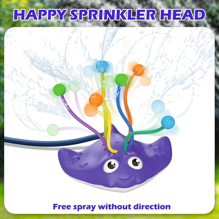 2-in-1-Wassersprinkler-Spielzeug für Erwachsene, Bewässerungsspielzeug für den Garten im Freien mit