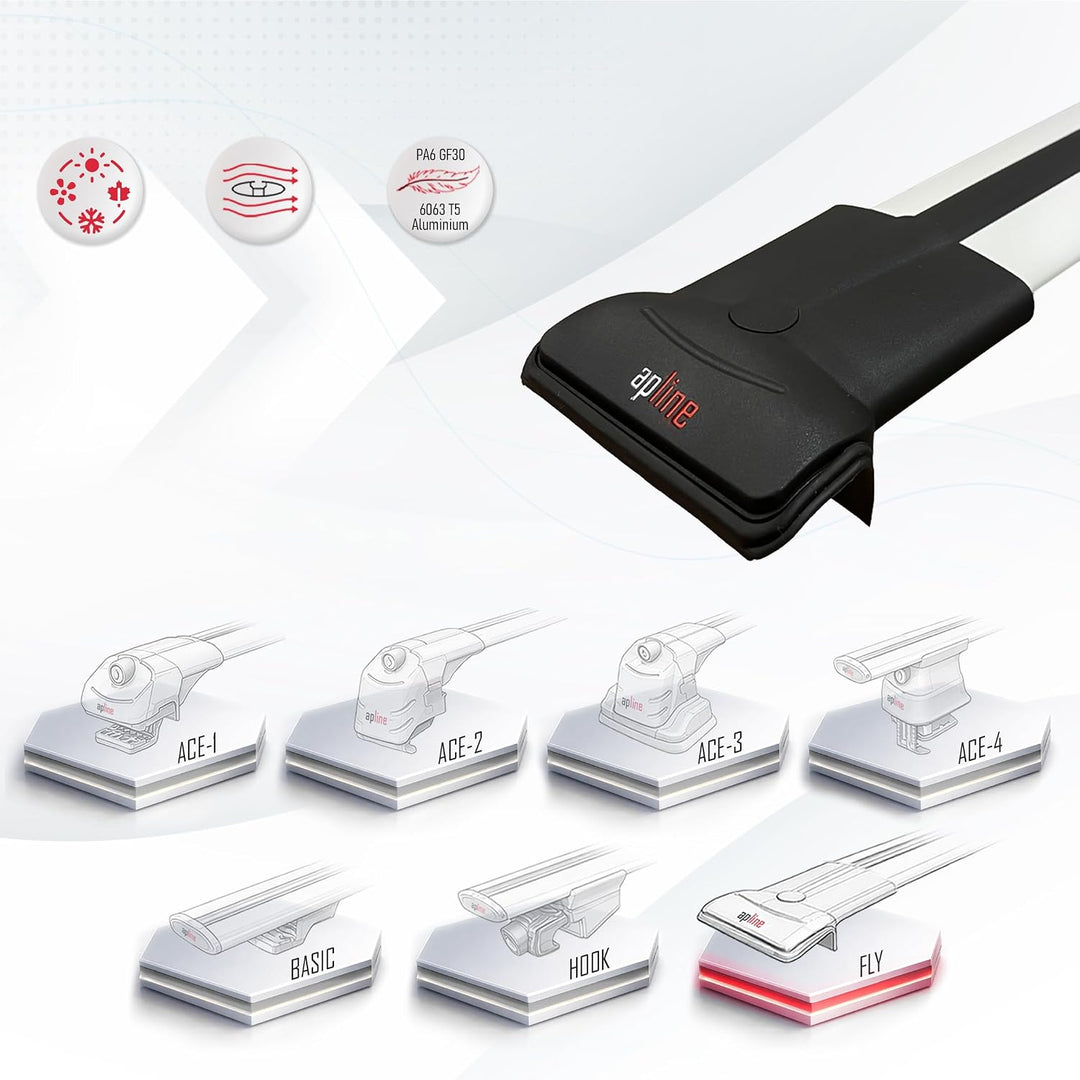 RE&amp;AR Tuning Kompatibel mit Dacia Duster 2014-2018 Relingträger Fly Modell Dachträger Gepackträger S