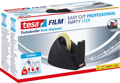 tesa Easy Cut Professional - Standfester Tischabroller für tesafilm - zur Verarbeitung von grossen K