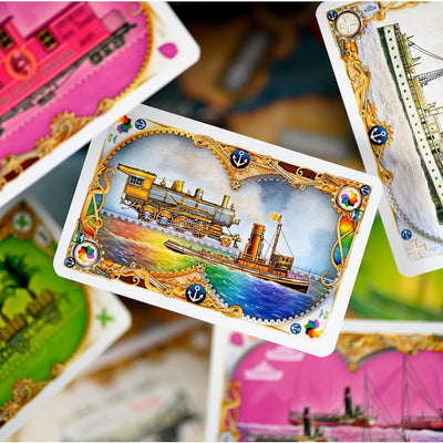 Days of Wonder , Ticket to Ride Rails & Sails Board Game, Ages 10+, for 2 to 5 Players, Average Play