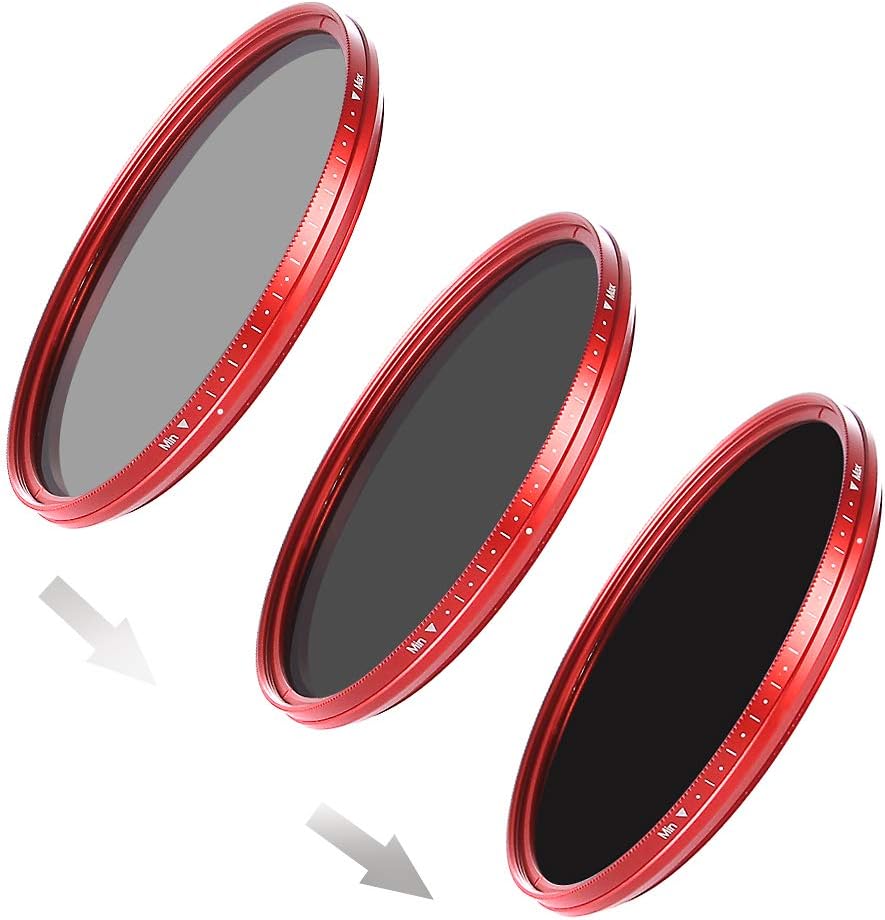 FOTGA 77mm Ultra Slim Fader ND-Objektiv-Filter Einstellbare Neutraldichtefilter Variable ND2 zu ND40