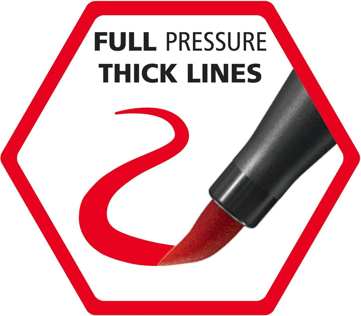Premium-Filzstift mit Pinselspitze für variable Strichstärken - STABILO Pen 68 brush ColorParade - 2