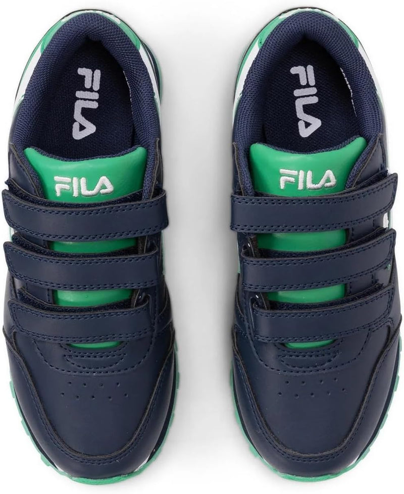 FILA Unisex Kinder Orbit Velcro Kids Sneaker 34 EU Fila Navy Deep Mint, 34 EU Fila Navy Deep Mint