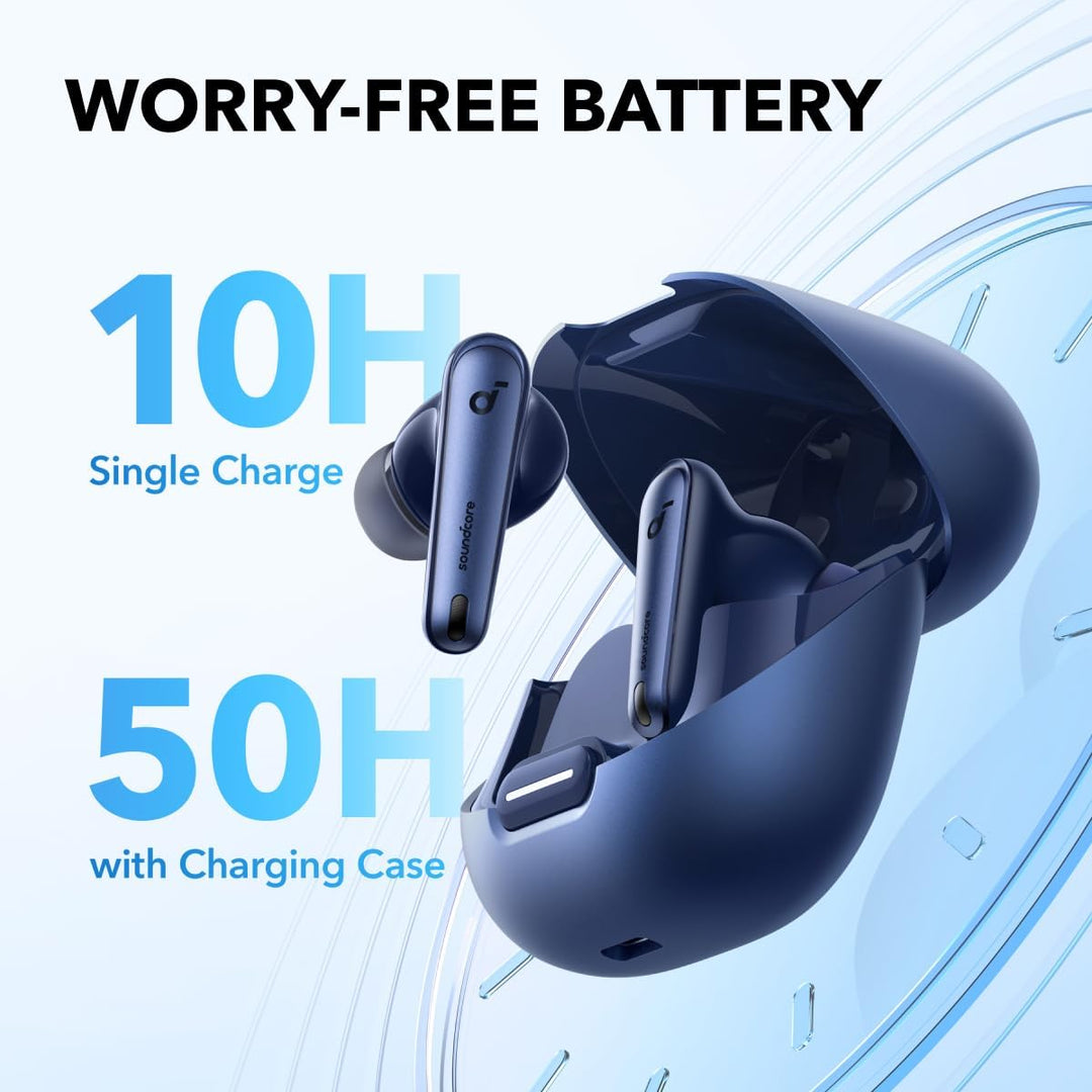 soundcore by Anker Liberty 4 NC Bluetooth-Kopfhörer mit Geräuschunterdrückung, 98,5% Noise Cancellin