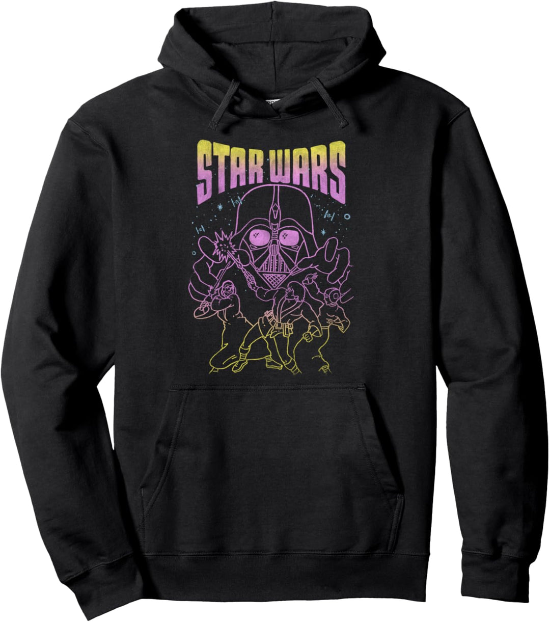Star Wars Neon Vintage Poster Pullover Hoodie