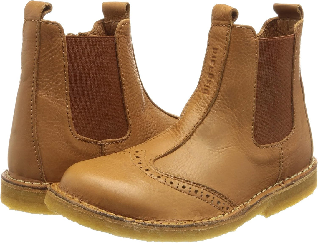 Bisgaard Unisex Kinder Nori Chelsea Boots 25 EU Cognac, 25 EU Cognac
