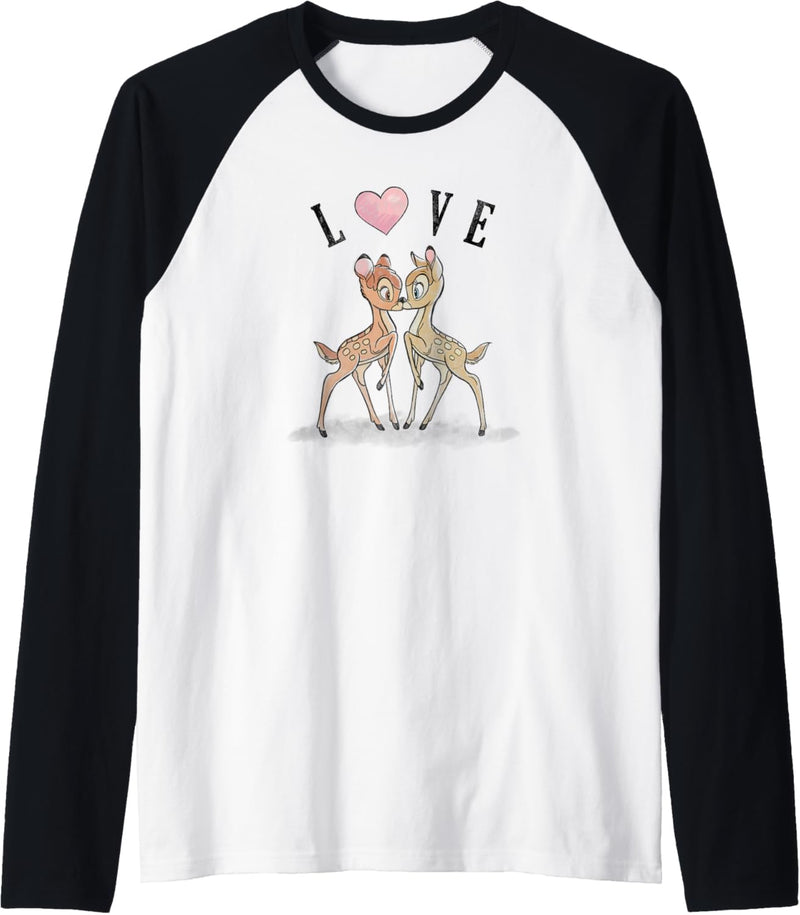 Disney Bambi & Faline Love Heart Raglan