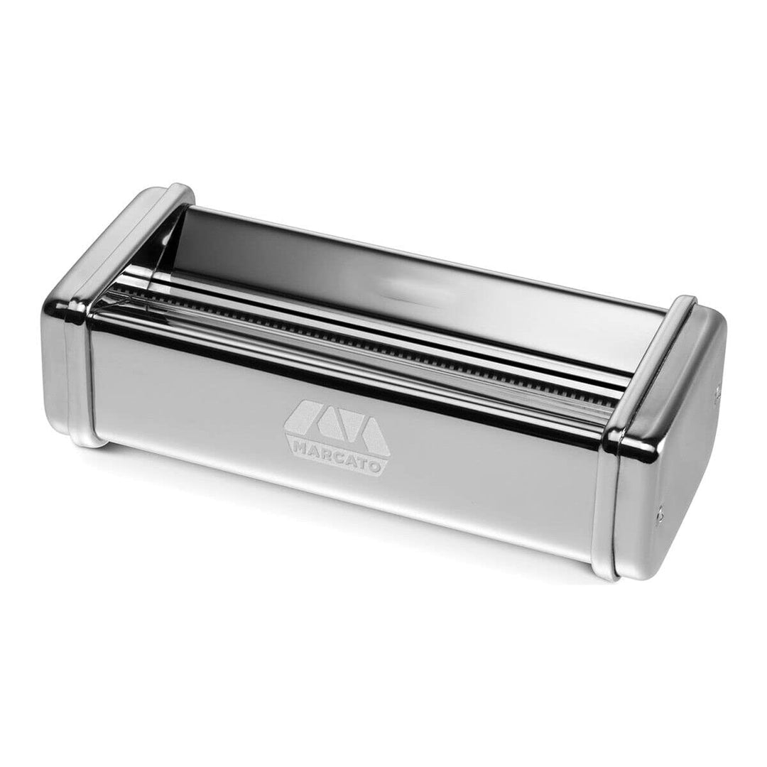 MARCATO Made in Italy Bigoli Aufsatz für Pasta Fresca Knetmaschine Pasta Maschine Chromstahl, Bigoli