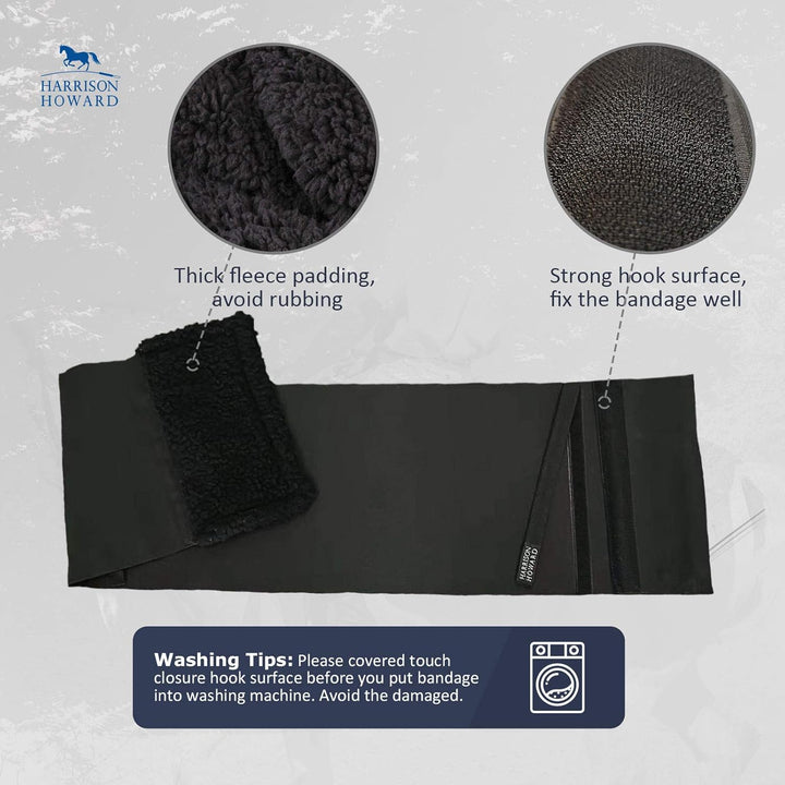 Harrison Howard Sporenschutz Bauchgurt Schutz vor Spuren von Sporen Hautschutz, Schwarz,Grösse XL XL