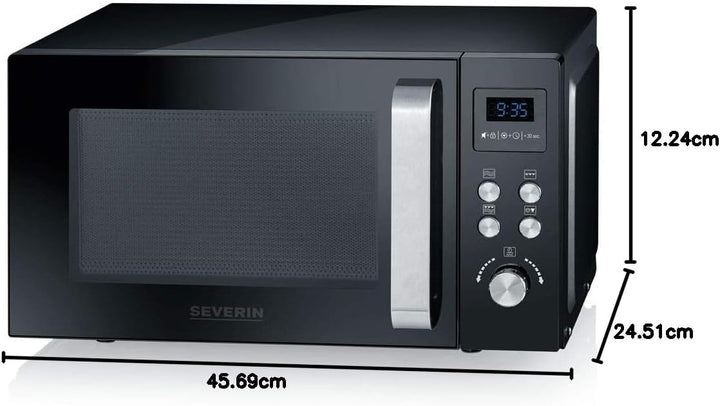 SEVERIN MW 7750 2-in-1 Mikrowelle (800 W, mit Grillfunktion, Inklusive Grillrost und Drehteller, Ø 2