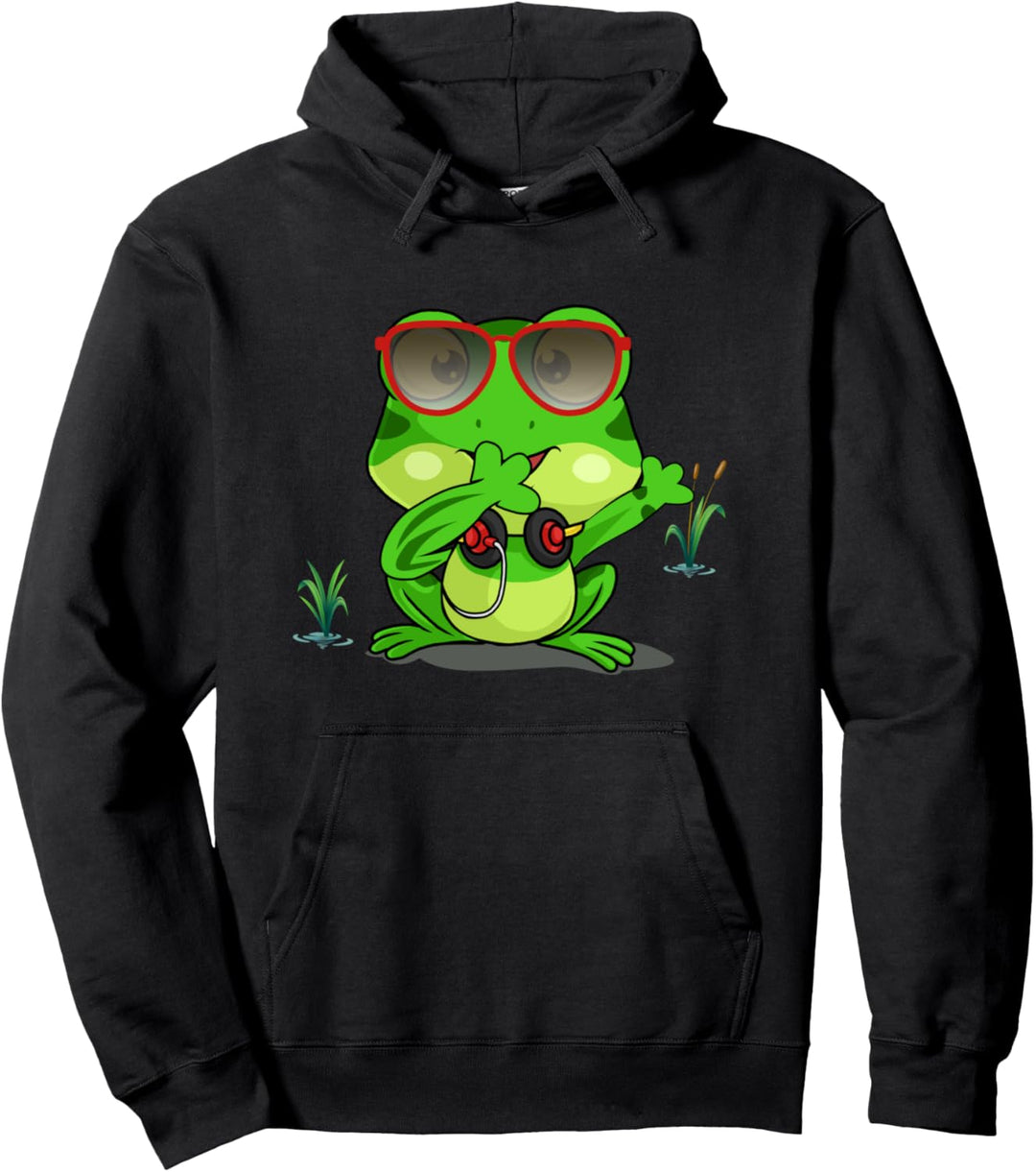 Dabbing Frosch Shirt Cute Frog Tupfen Frosch Dab Pullover Hoodie