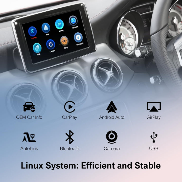 Wireless CarPlay Nachrüst-Kit für Mercedes-Benz A/CLA/GLA/B/C/E/G/SL/V-Klasse (2014–2019) mit NTG 5.