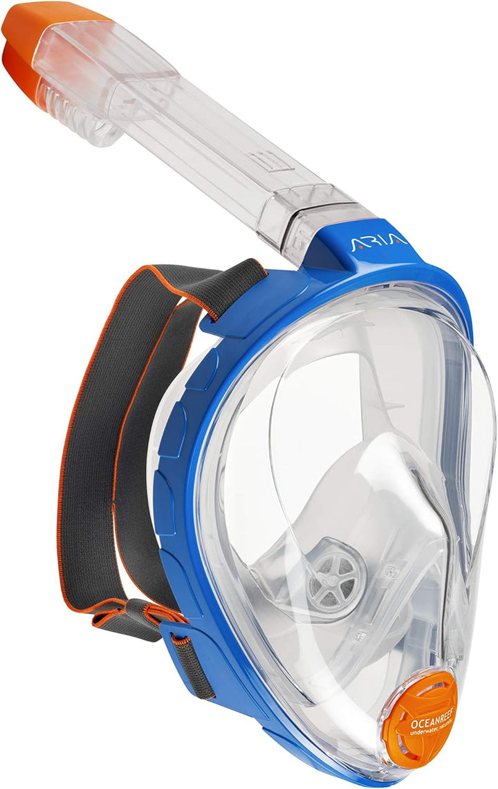 OCEAN REEF Unisex – Erwachsene Classic Luft Vollseitige Schnorchelmaske Small/Medium blau, Small/Med