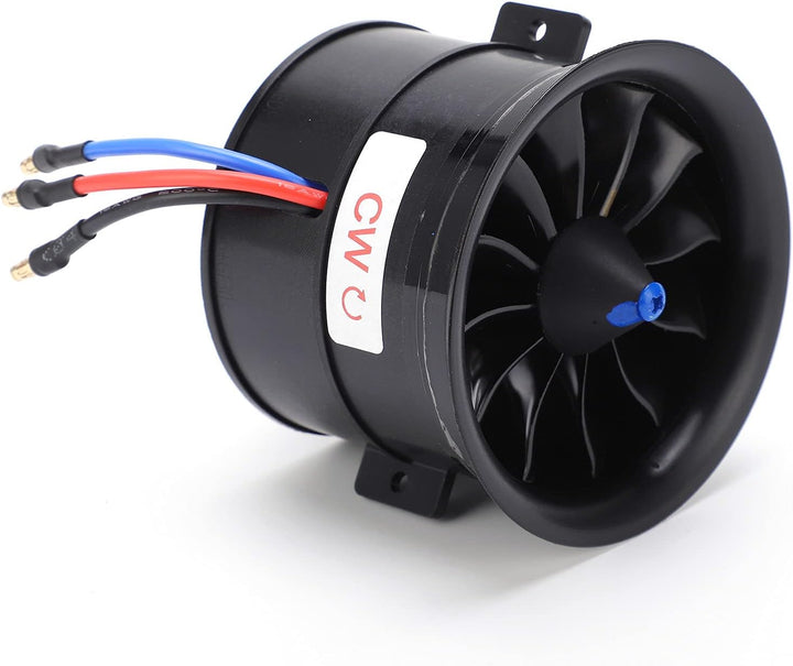 VGEBY 70mm RC Duct, EDF 70mm 12 Blätter Duct 6S 2100KV ESC Geschwindigkeitsregler Set Composite Mate