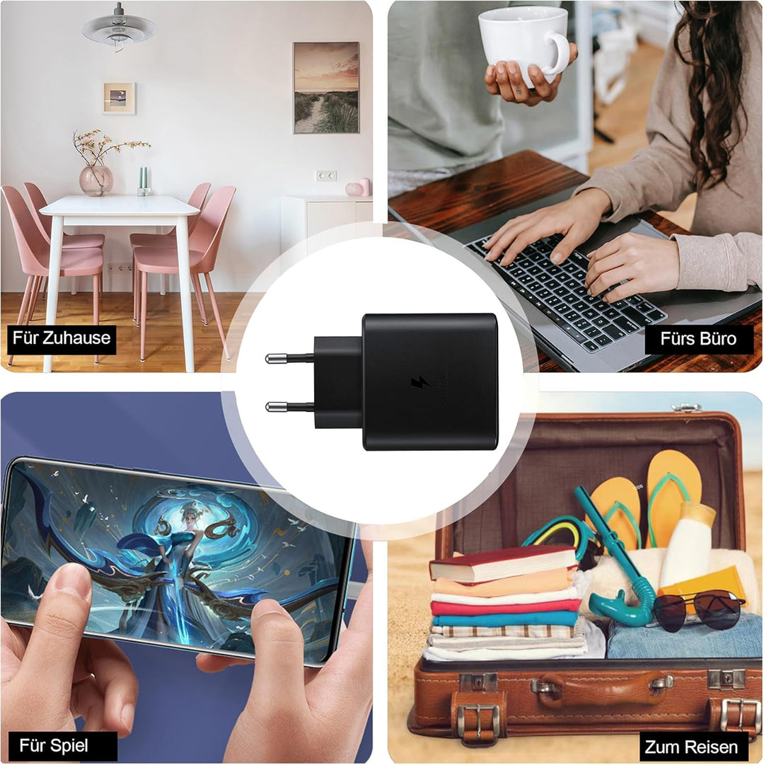 45W USB-C Schnellladegerät Netzteil Ladegerät, PD 3.0 Super Schnell Wall Charger Kompatibel mit MacB