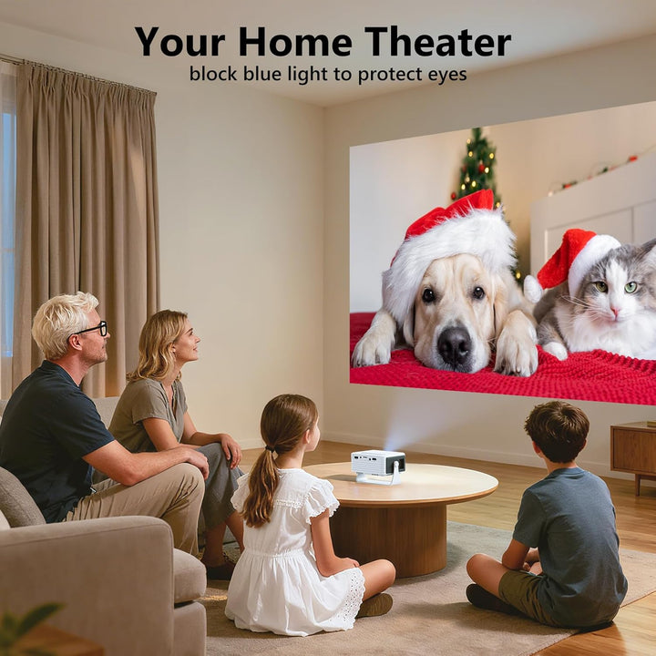 YOTON Mini-Projektor – 1080P Full HD unterstützter tragbarer Projektor Y3, Geschenk für Kinder, Hand