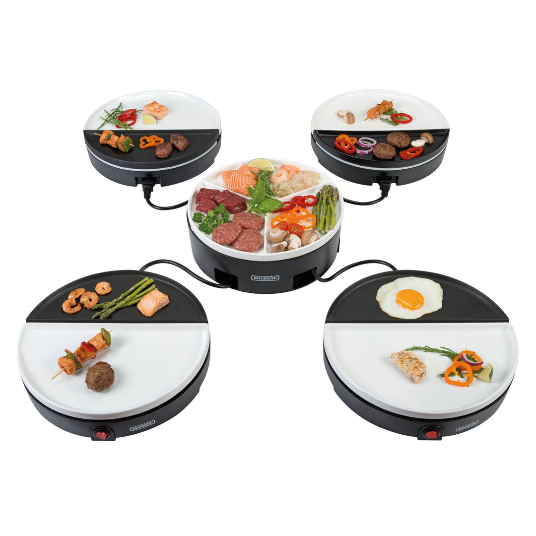 Chef's Dinnerparty - Raclette Grill weiss - Elektrogrill - Innengrills & raclettes - Gourmet-Set für