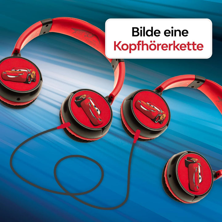 Pebble Gear Disney Pixar Cars Kids Tablet-Tasche & Kopfhörer, kindersichere Lautstärkebeschränkung,