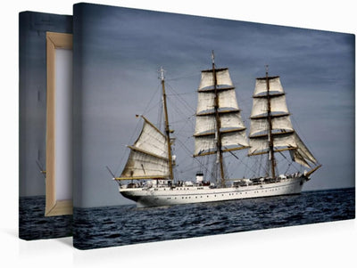 Premium Textil-Leinwand 45 x 30 cm Quer-Format Gorch Fock | Wandbild, HD-Bild auf Keilrahmen, Fertig