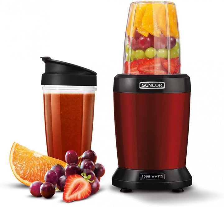 SENCOR SNB 4301RD Standmixer, Küchenmixer, Smoothie, Nutri Mixer, Soup Maker, Rot