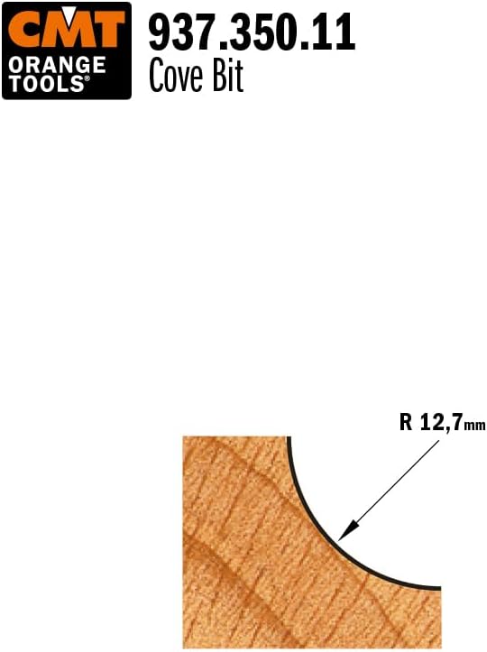CMT Orange Tools 937.350.11 – Rodam Y. Convexo fragola. HM R S 8 D 38,1 12,7